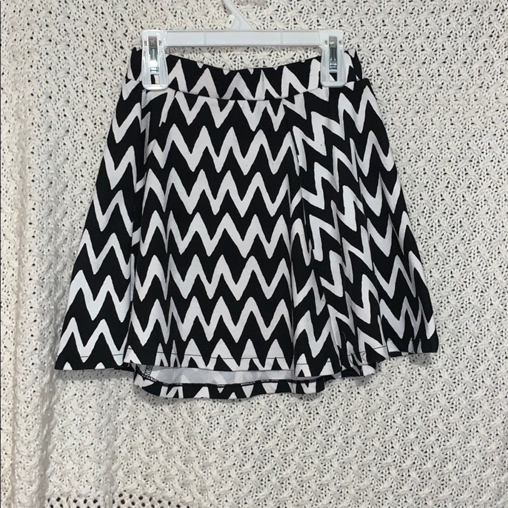 Chevron skater skirt